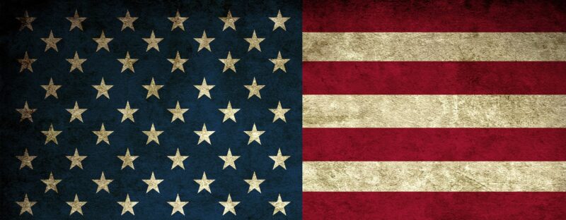 American flag art