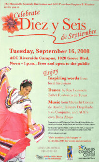 An image of the Diez y Seis Promotional Flyer in 2008.