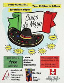 An image of the 2011 Cinco de Mayo promotional flyer.