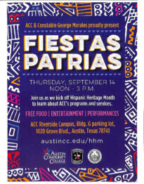 An image of the 2017 Fiestas Patrias promotional flyer.