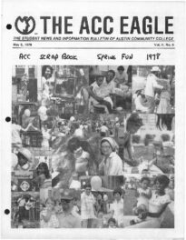 The front page of The ACC Eagle student publication from May 5, 1978.