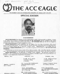 The front page of The ACC Eagle student publication from September 15, 1978.
