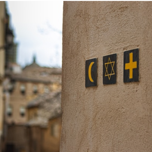 religious symbols on wall