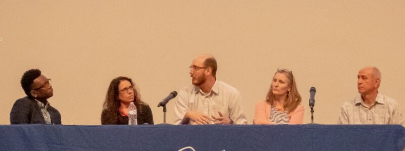 Panel with Phillip A. Townsend, Victoria Suescum, Jason Reed, Charlotte Gullick, and Fidencio Duran.