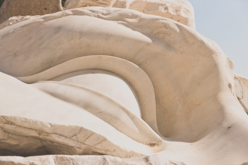 Statue eye close up